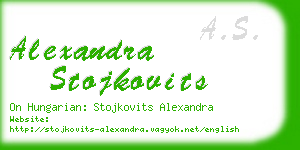 alexandra stojkovits business card